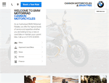 Tablet Screenshot of cannon-bmw.co.uk